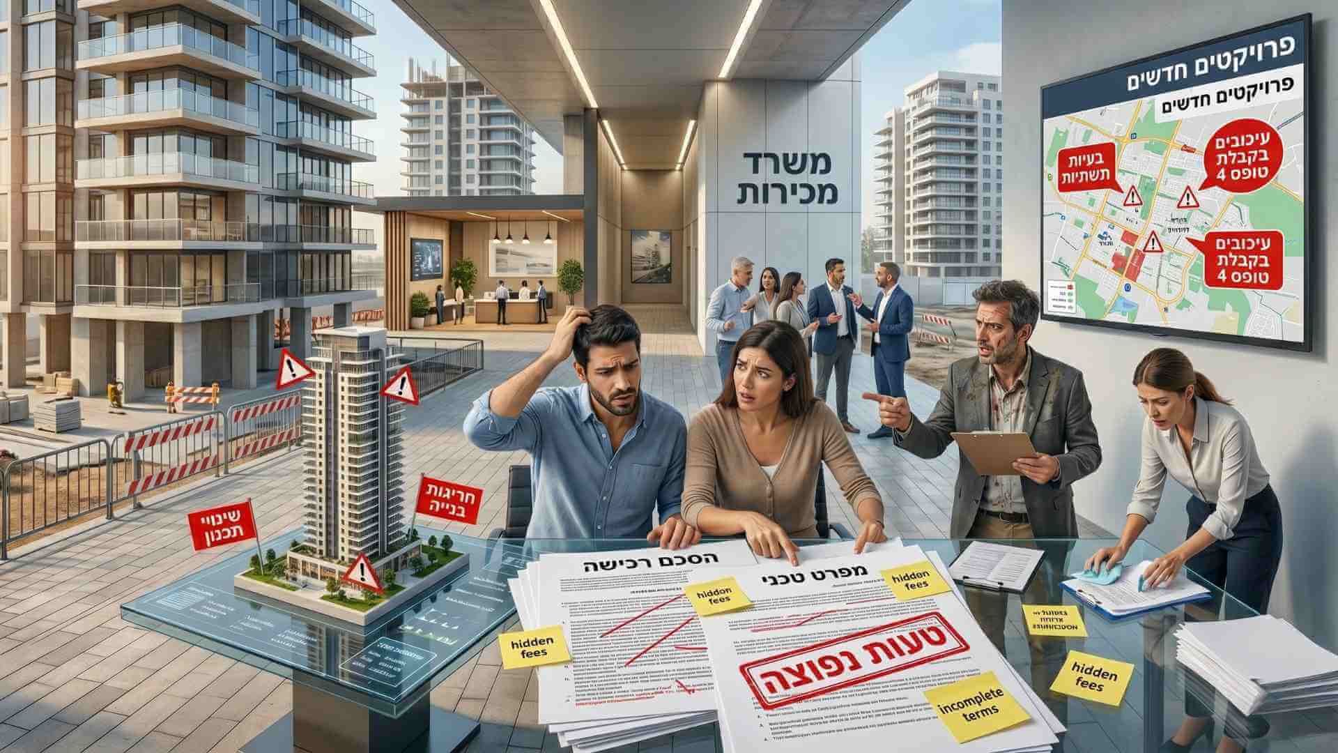טעויות נפוצות של רוכשי דירות בפרויקטים חדשים