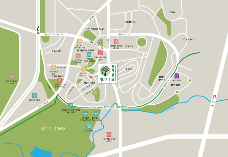 מפת סביבה - נאות אפקה הדר יוסף